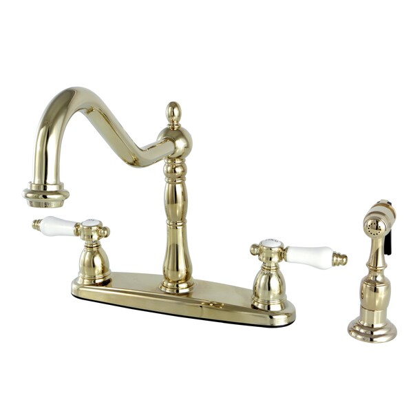Bel-Air Centerset Kitchen Faucet, Polished Brass